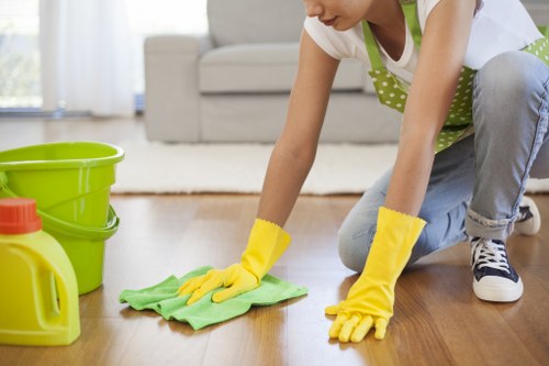 Kitchen and living space cleaning in Shoreditch home